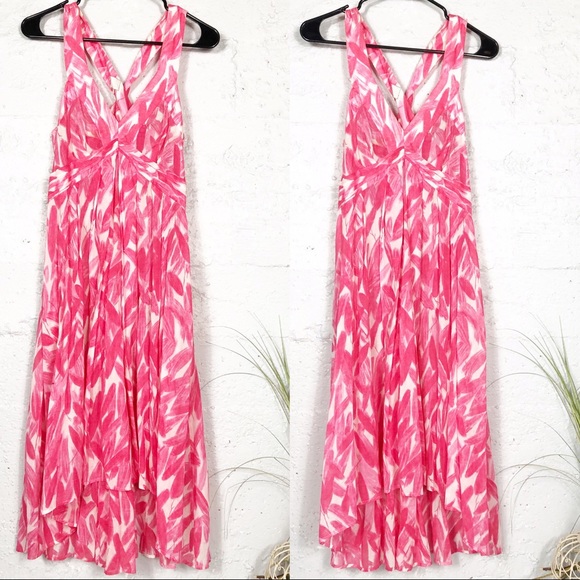 Anthropologie Postmark Silk Midi Floral Dress Size 4 - Picture 4 of 9